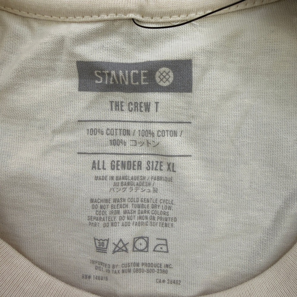 Stance‎ Shirt All Gendor XL The Crew T-Shirt Sunnyside Plant Depot Graphic Cream - Picture 6 of 6